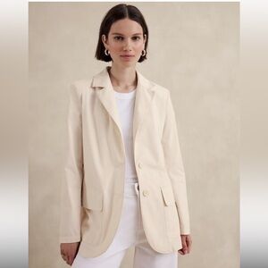 NWT Banana Republic Oversized Cotton Blazer Size XS/S Career